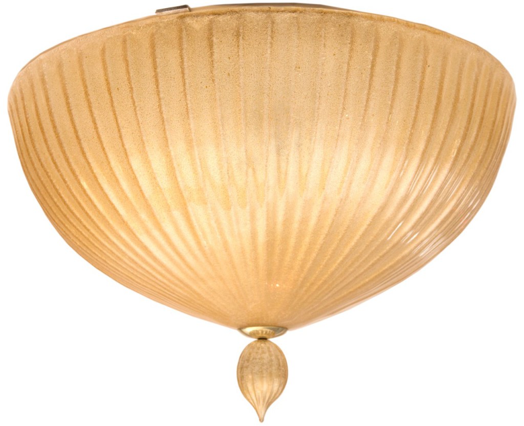 Gigantic Murano Blown Flushmount Ceiling Fixture, Contemporary