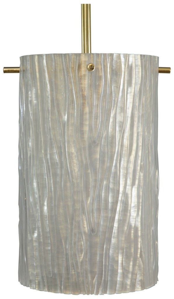 Over-sized Murano Iridescent Grain Pendant, Contemporary
