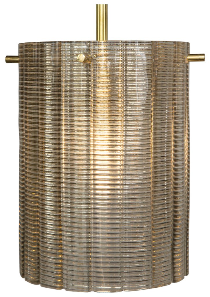 Over-sized Shimmery Grey Pendant Light, Contemporary