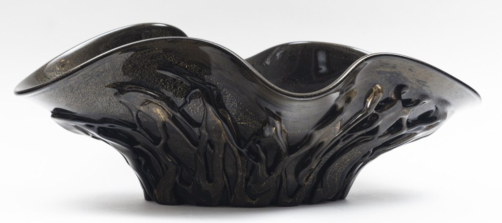 Monumental Sized Murano Blown Bronze Organic Centerpiece