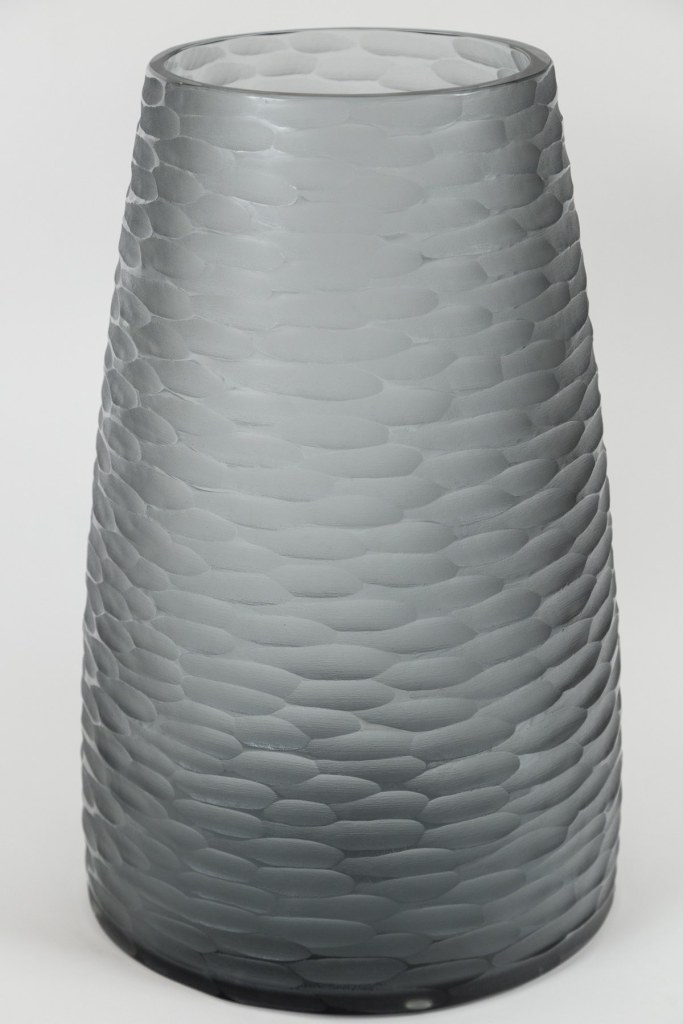 Monumental Sized Glass Blown Umbrella Stand Or Vase, Contemporary