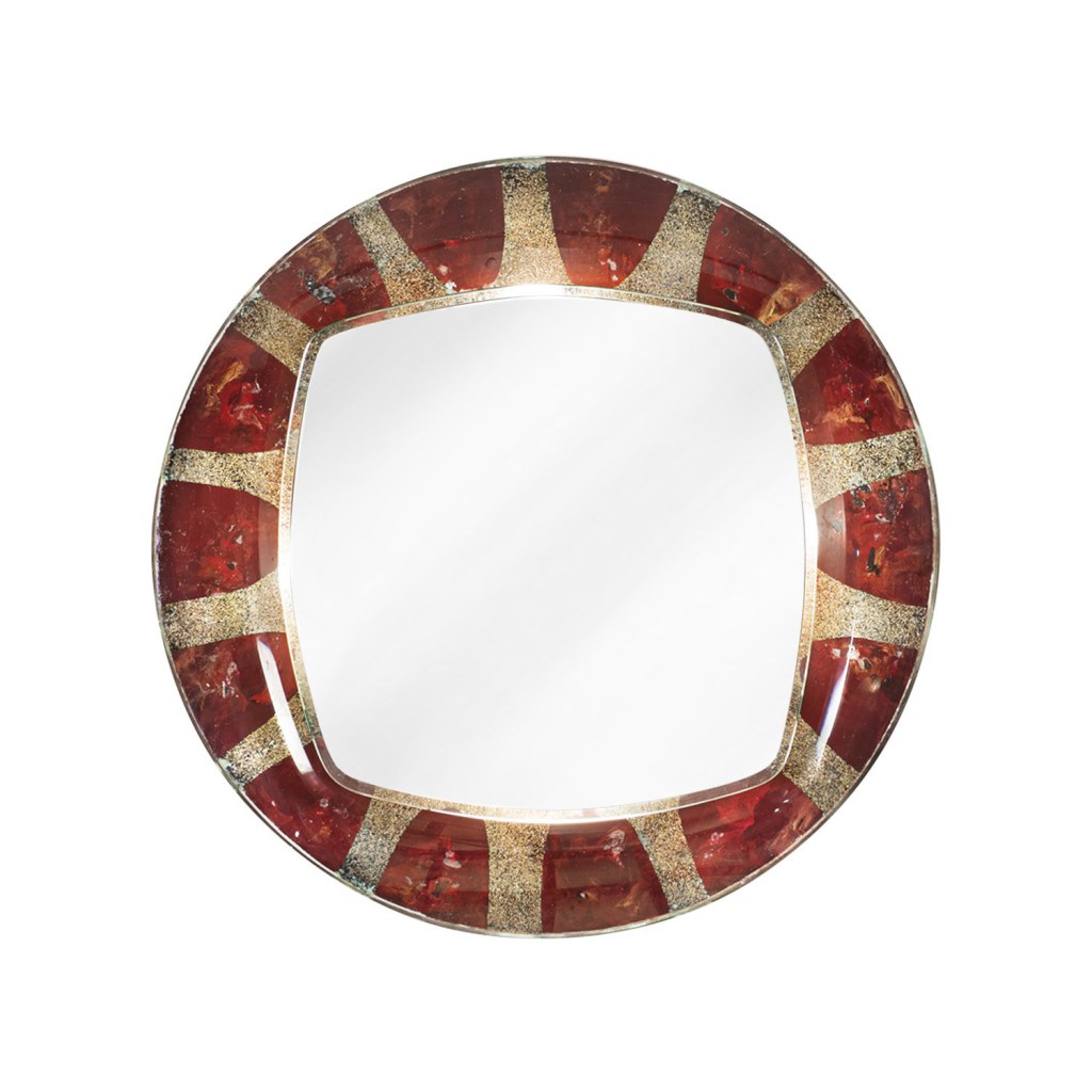 Mid Century Italian Illuminated Wall Mirror By Santambroggio e DeBerti, Labeled