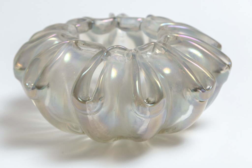 Rare Ercole Barovier ‘A Grosse Costolature’ Low Vase, 1948