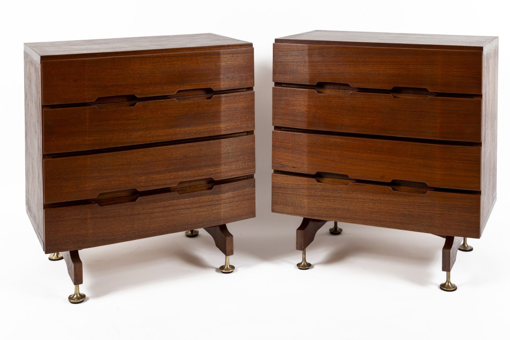 Pair Of Mid-Century Teak Chests By Giuseppe Brusadelli, 1960