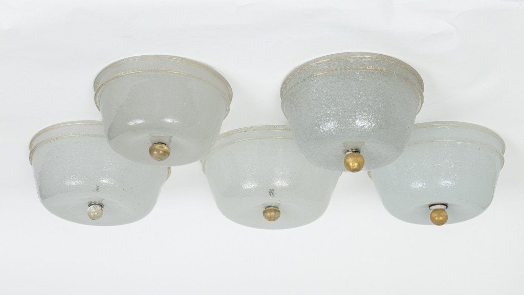Italian Art Deco Pulegoso Flushmount, 1940’s