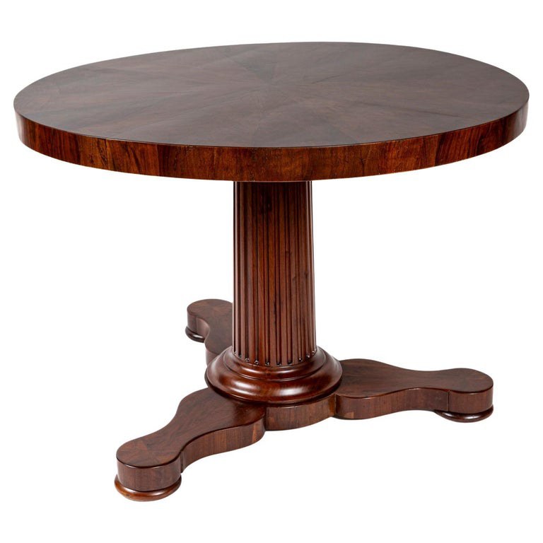 Early19th Century Italian Neoclassical Walnut Center Table